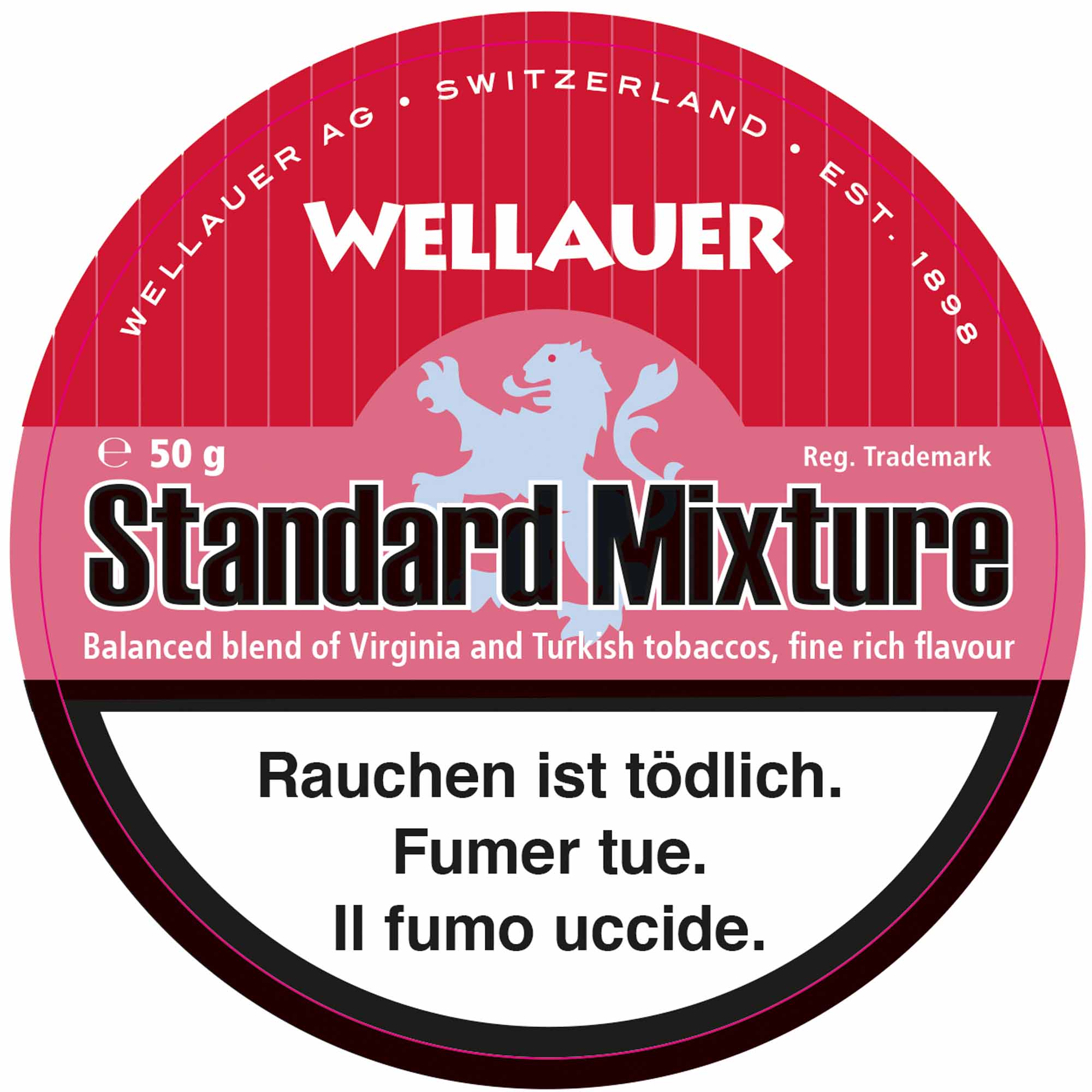 Wellauer's Pfeifentabak Standart Mixture - 50g Tin