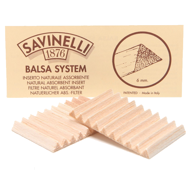 Savinelli Balsa Filter 733 6mm 20 Stück