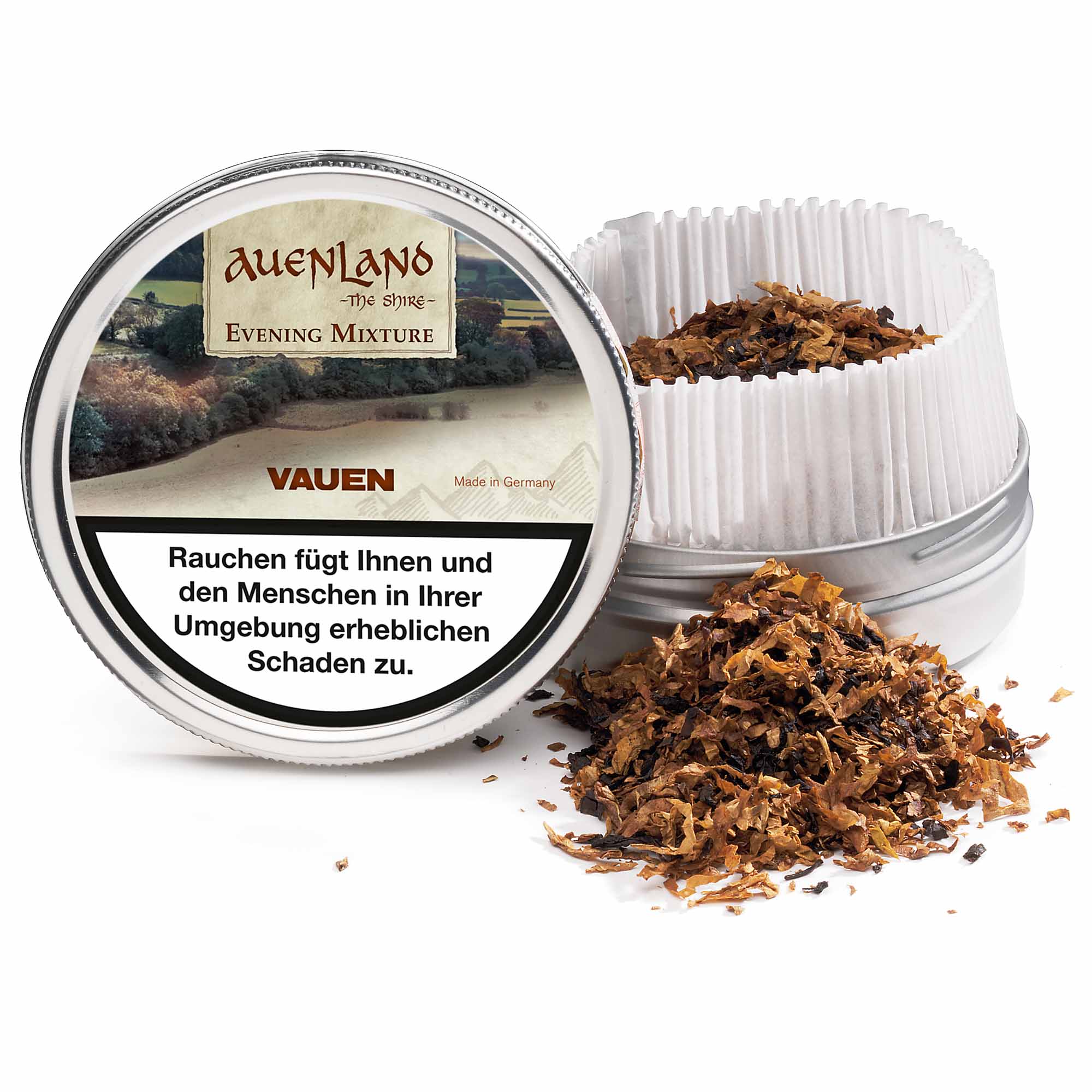 vauenauenlandeveningmixture02 Vauen Pfeifentabak Auenland Evening Mixt. 50g Tin