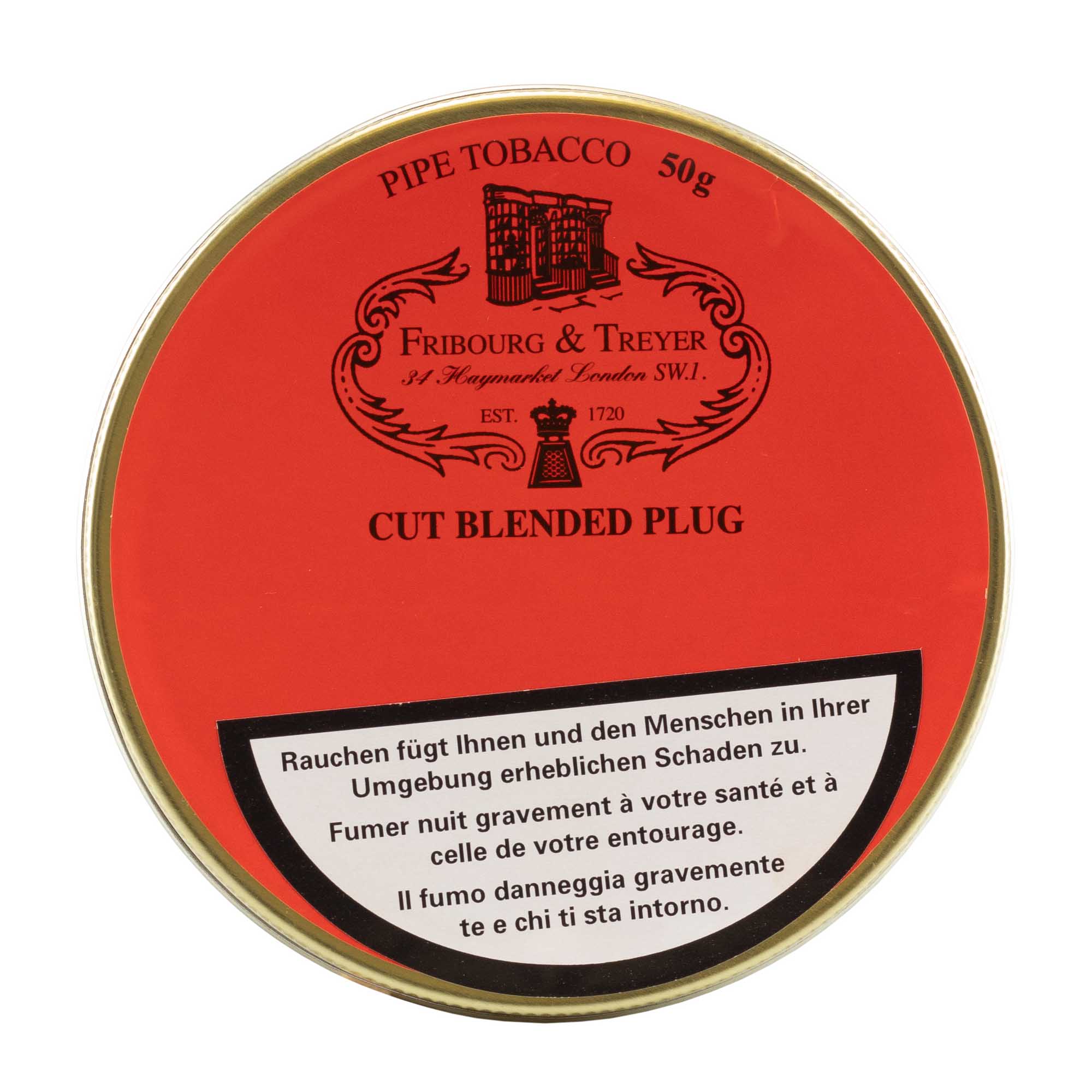 CutBlendedPlug Fribourg & Treyer Cut Blended Plug -50g Tin