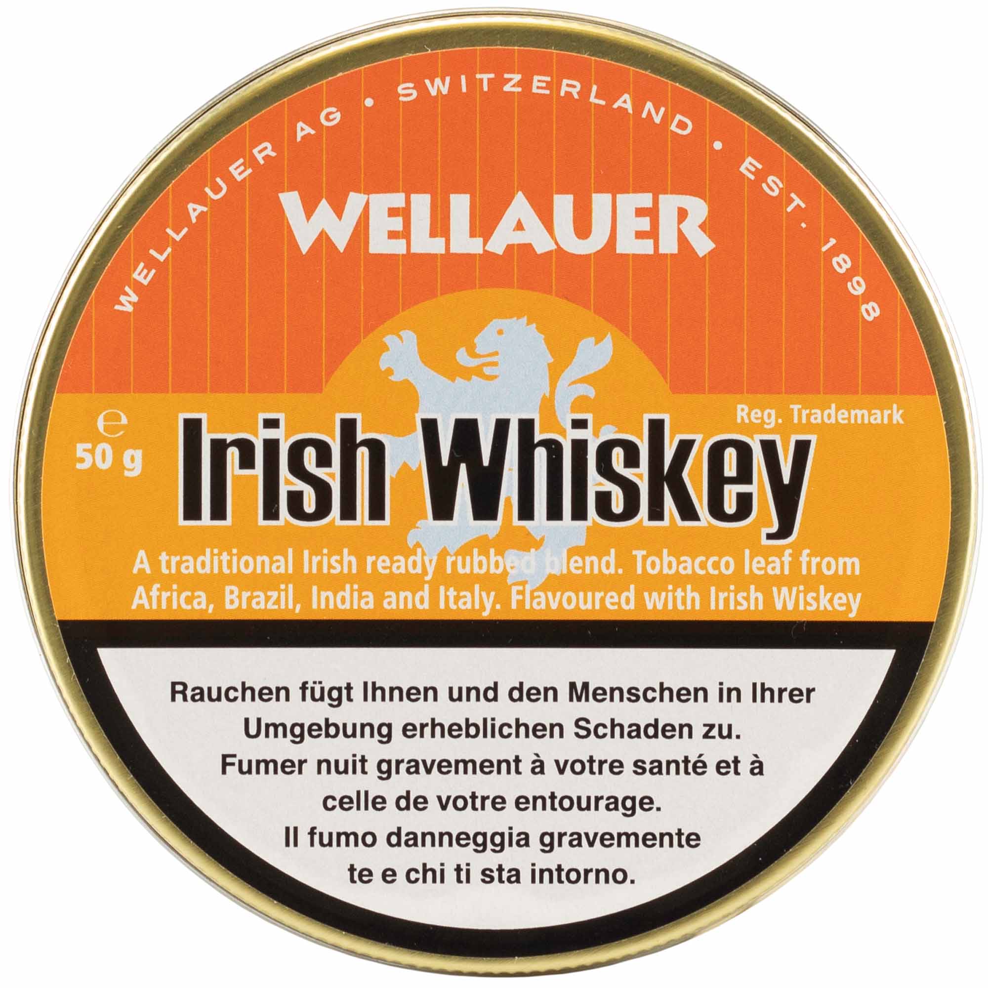 Wellauer's Pfeifentabak Irish Whiskey - 50g Tin