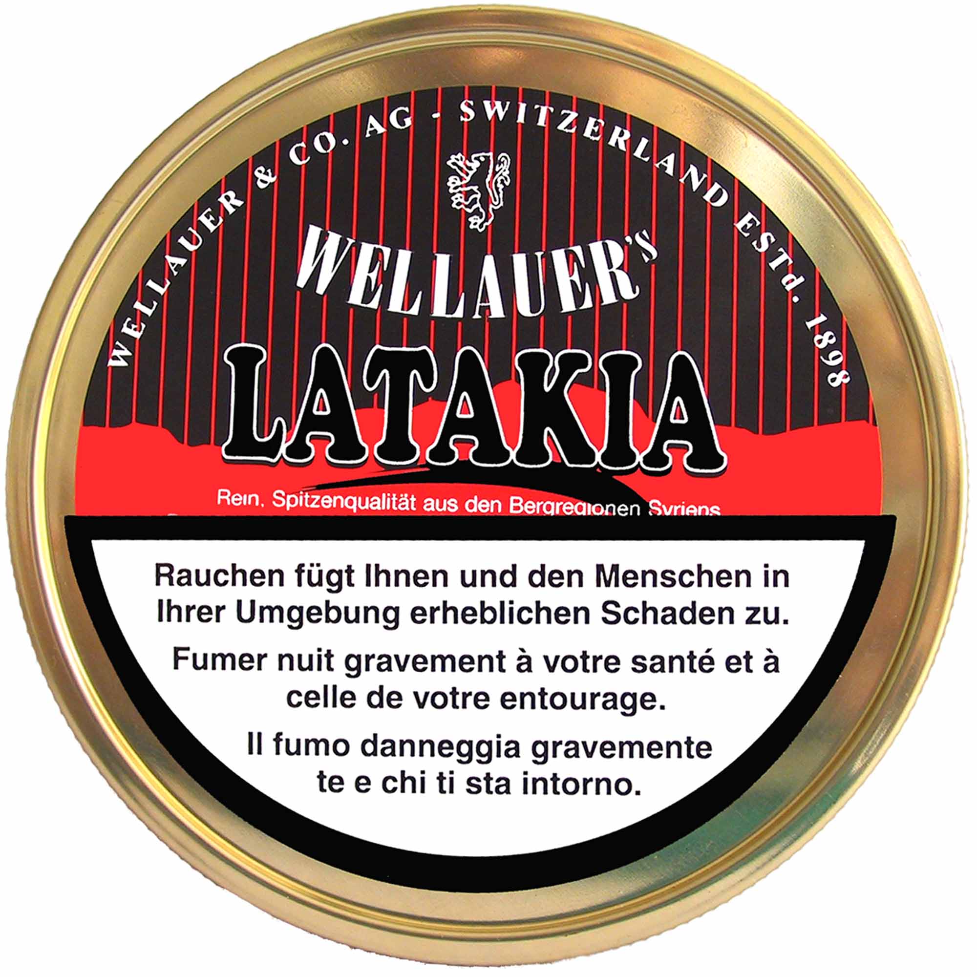 Wellauer's Pfeifentabak Latakia - 50g Tin